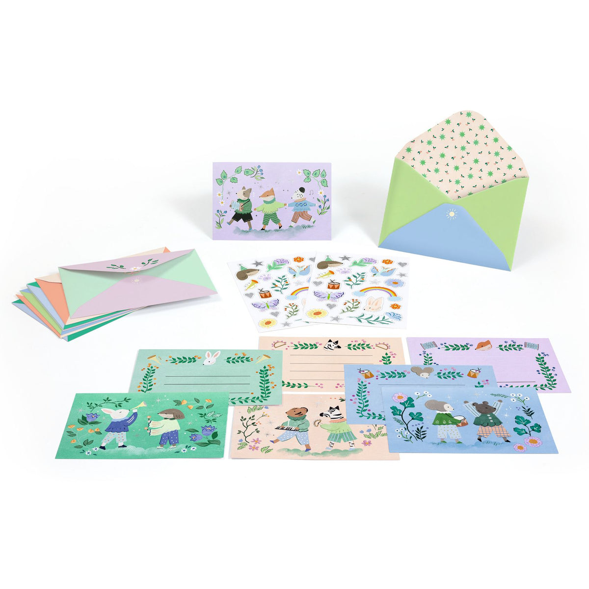Djeco | Uitnodigingskaarten Animal Fanfare - DD03490