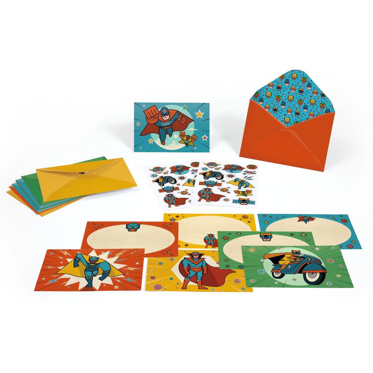 Djeco | Uitnodigingskaarten Pow! Bang! - DD03496