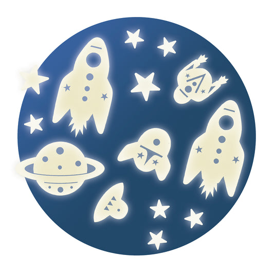 Djeco | Glow in the dark stickers - ruimte - DD04591