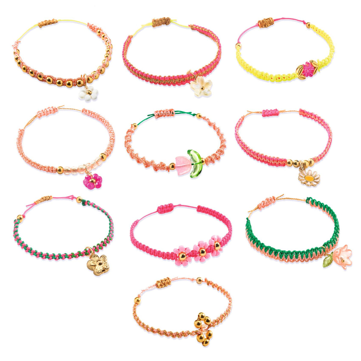 Djeco | Sieradenset Pink Macramé Bracelets - DJ00035