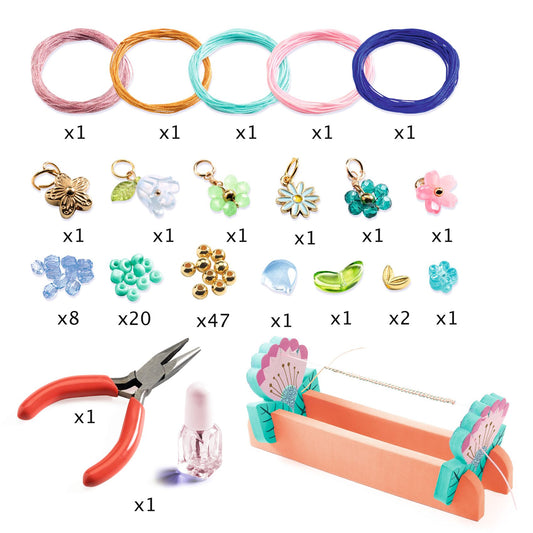 Djeco | Sieradenset Blue Macramé Bracelets - DJ00036
