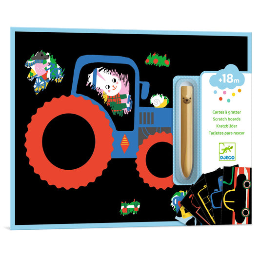 Djeco | Kraskaart - learning about vehicles - DJ00040