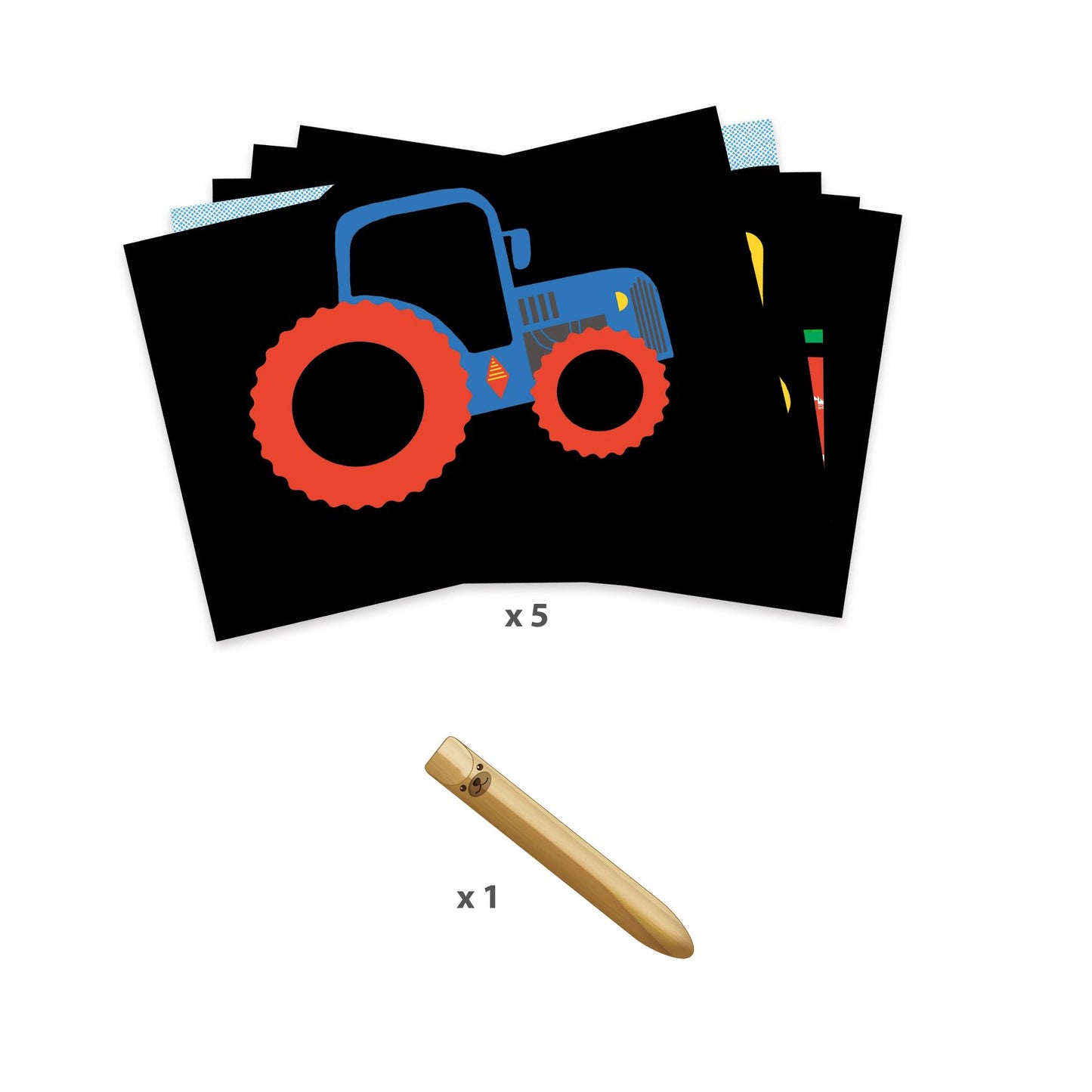 Djeco | Kraskaart - learning about vehicles - DJ00040