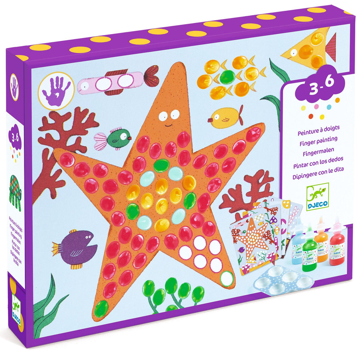 Djeco | Vingerverf Dots and Fish - DJ00046