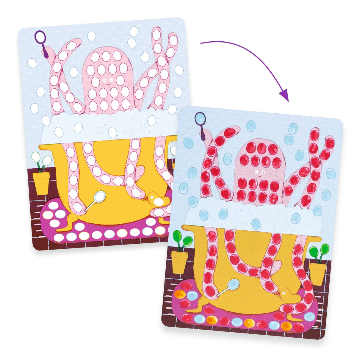 Djeco | Vingerverf Dots and Fish - DJ00046