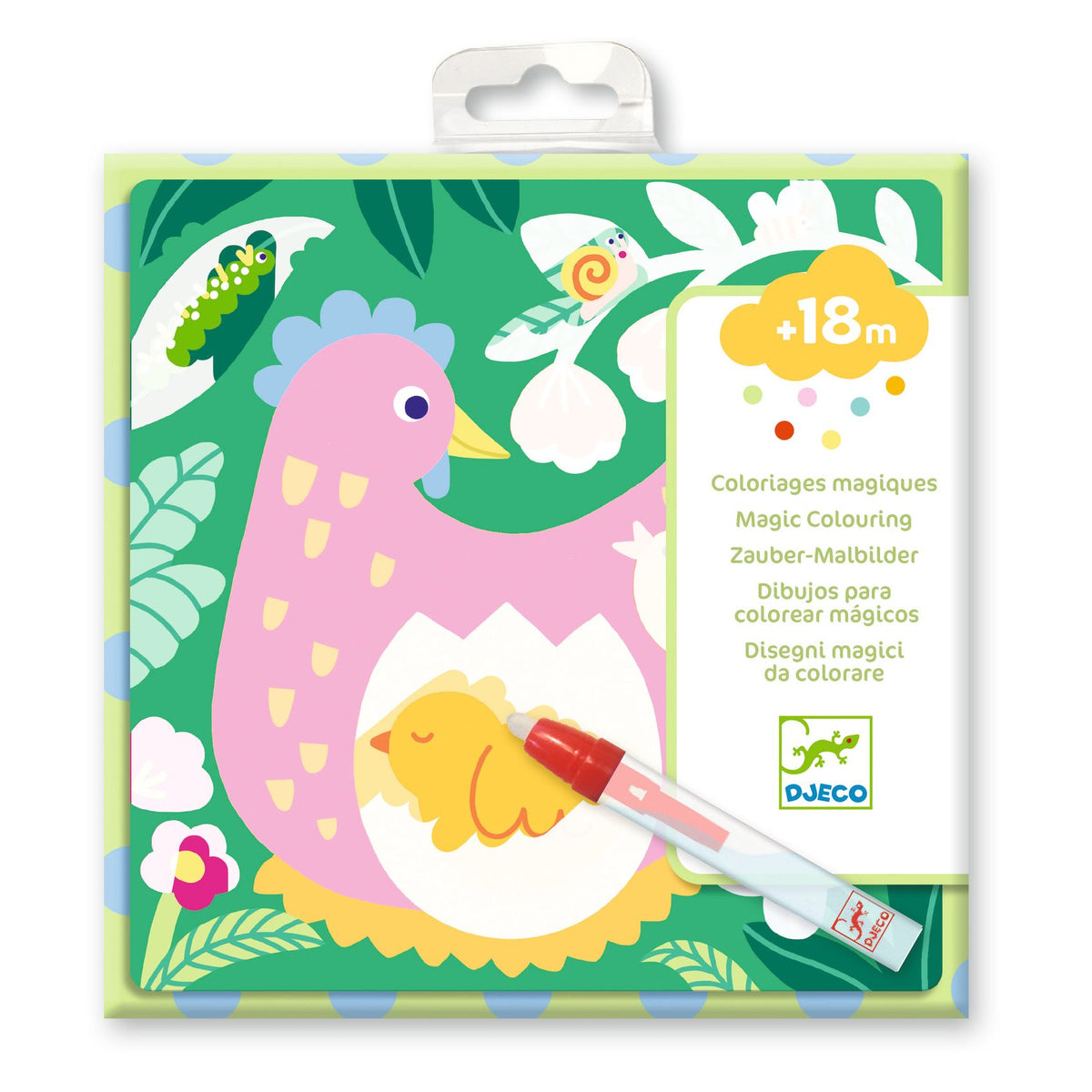 Djeco | Magisch Kleuren Peekaboo! Garden Baby Animals - DJ00953