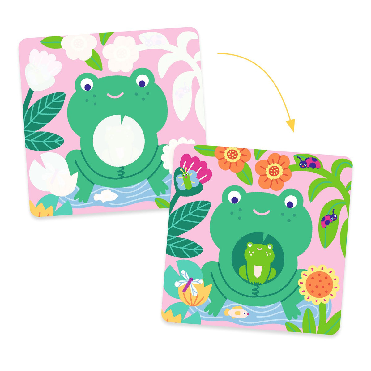 Djeco | Magisch Kleuren Peekaboo! Garden Baby Animals - DJ00953