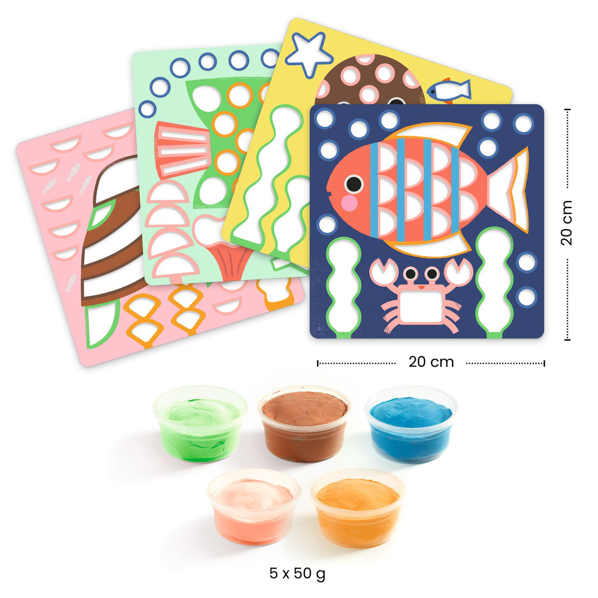 Djeco | Kleuren met Luchtdrogende Klei Cheeky Underwater - DJ00958