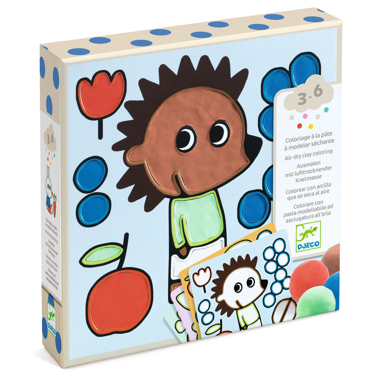 Djeco | Kleuren met Luchtdrogende Klei Naughty Garden Friends - DJ00959