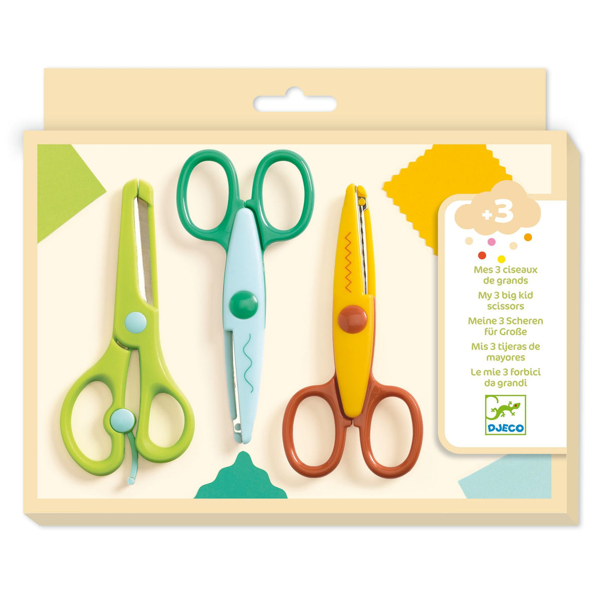 Djeco | 3 Kinderscharen My 3 Big Scissors! - DJ00966