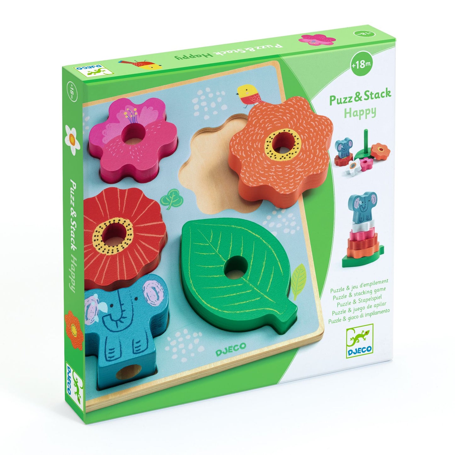 Djeco | puzzel puzz & stack happy