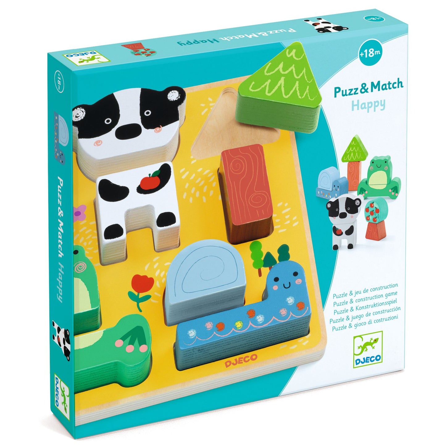 Djeco | puzzel puzz & match happy