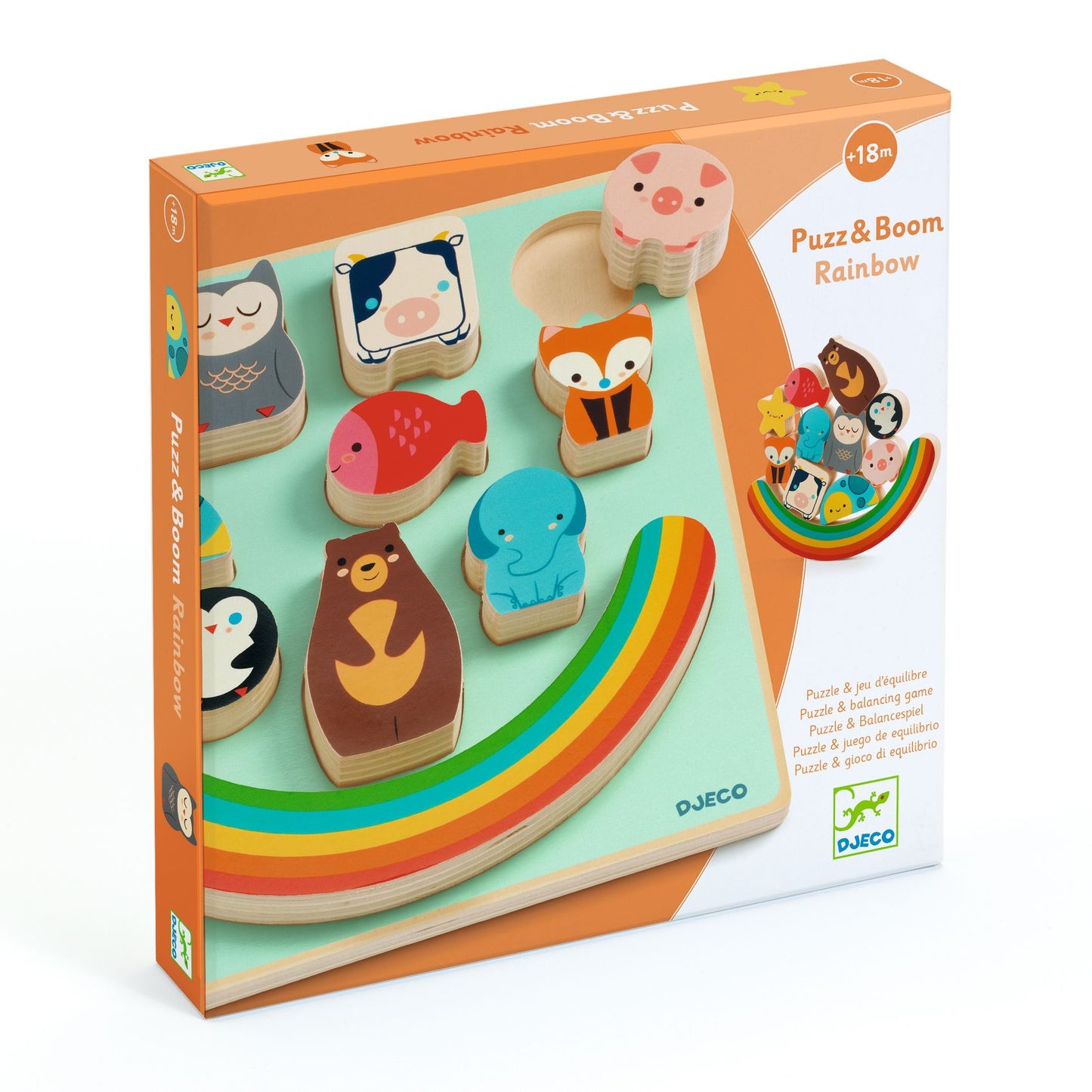Djeco | puzzel puzz & boom rainbow