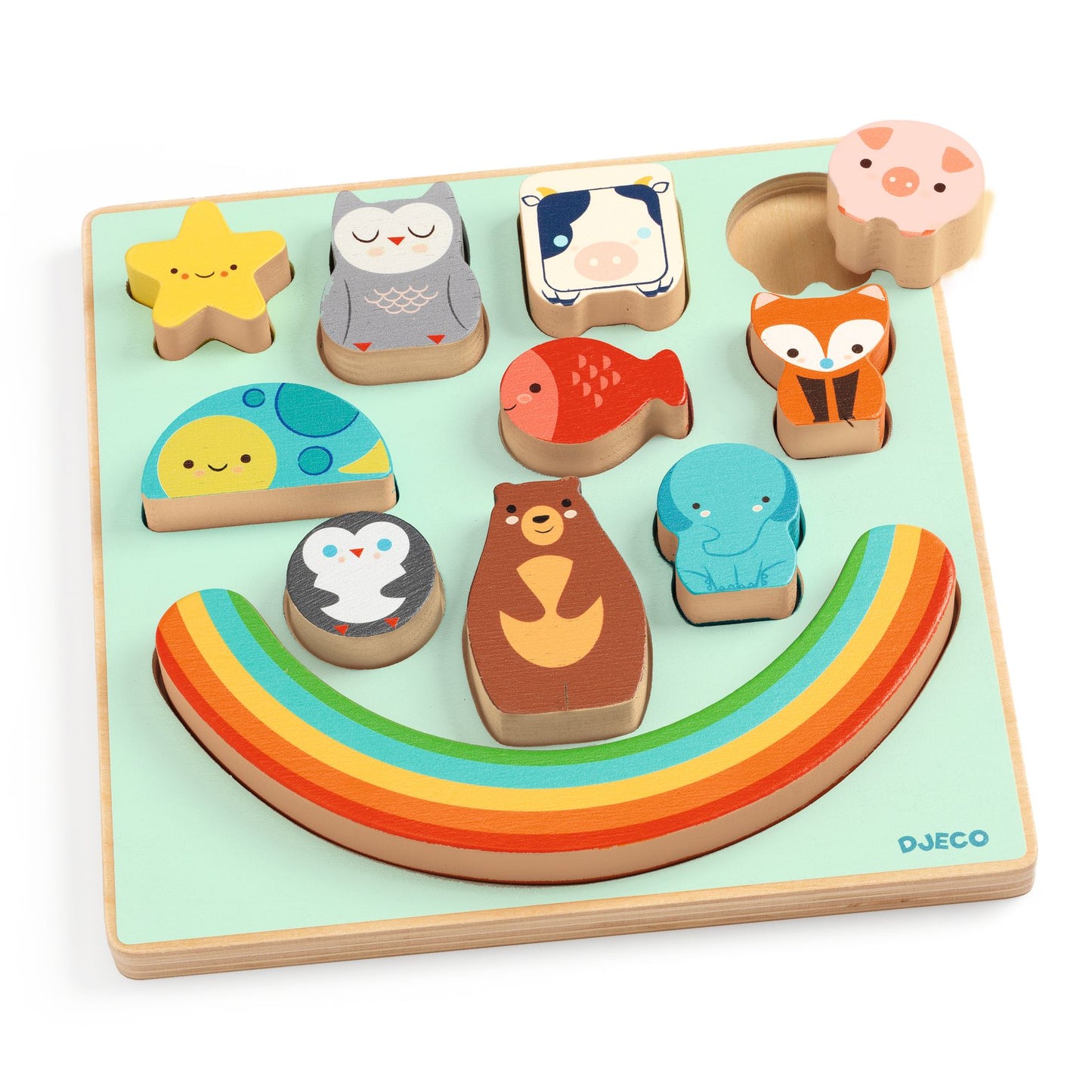 Djeco | puzzel puzz & boom rainbow