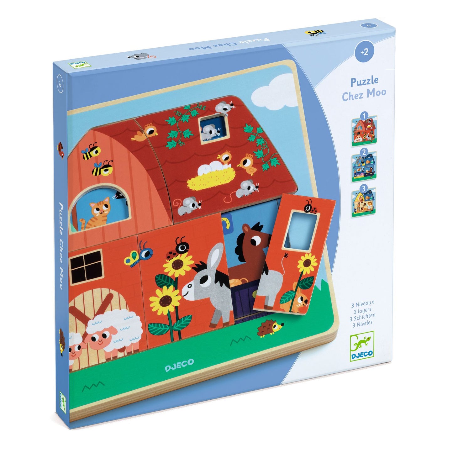 Djeco | puzzel chez moo