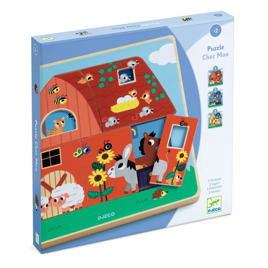 Djeco | puzzel chez moo