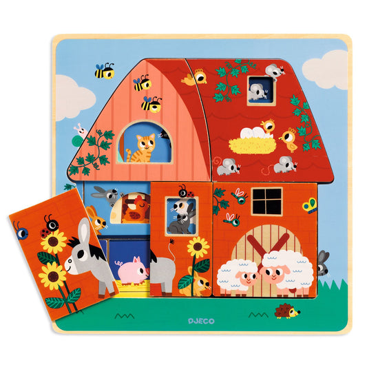 Djeco | puzzel chez moo