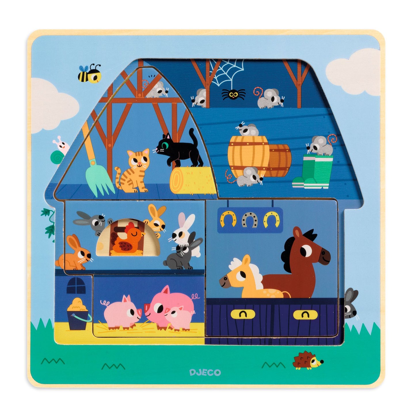 Djeco | puzzel chez moo