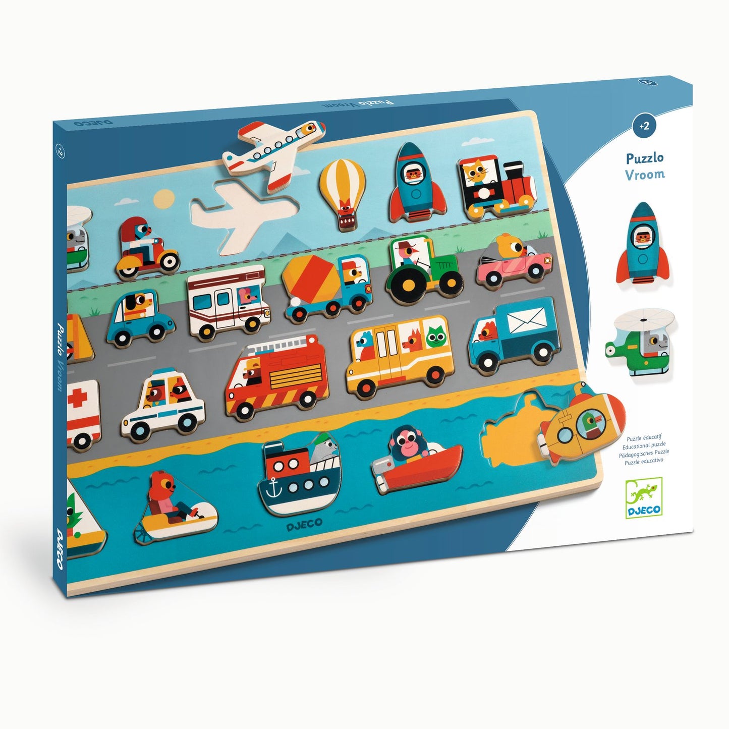 Djeco | puzzel puzzlo vroom