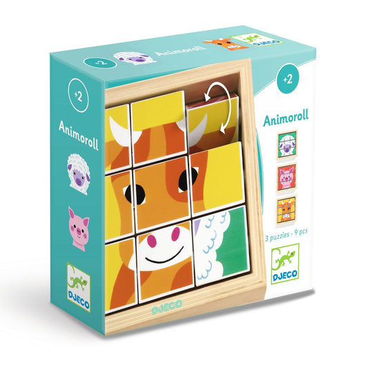 Djeco | draaipuzzel animoroll