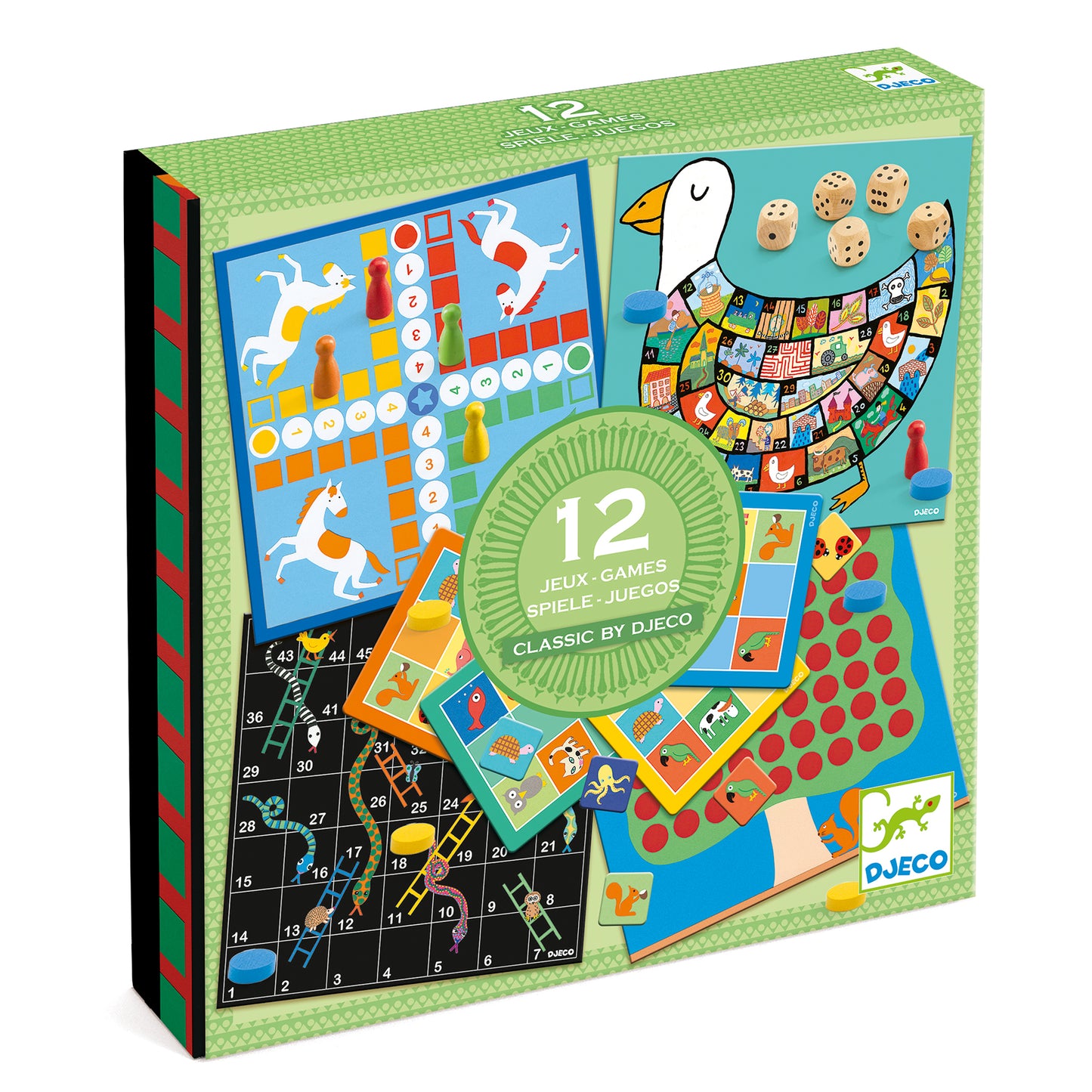 Djeco | classic box 4+ - 12 klassieke bordspellen - DJ05218