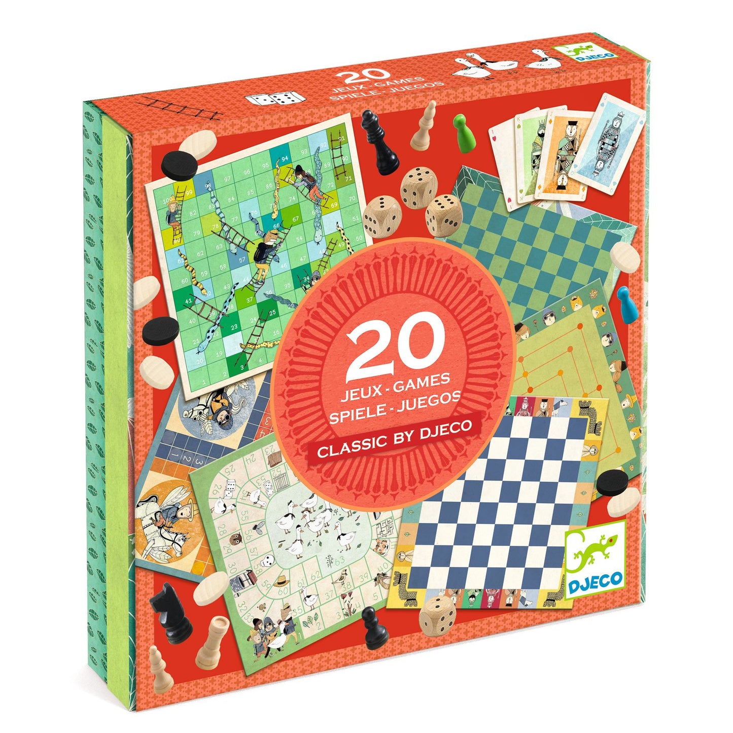 Djeco | classic box 6+ - 20 klassieke bordspellen - DJ05219