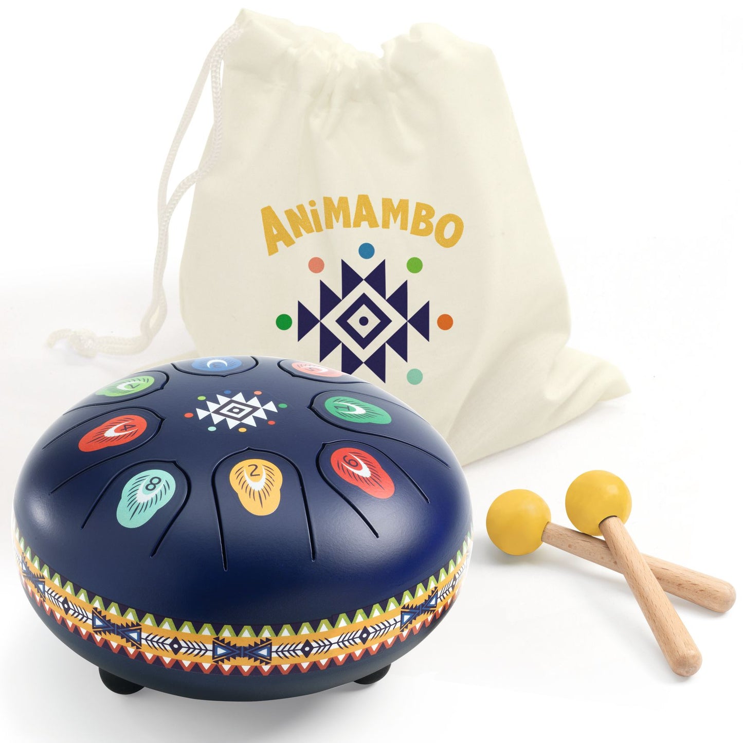 Djeco | Blue tongue metal drum