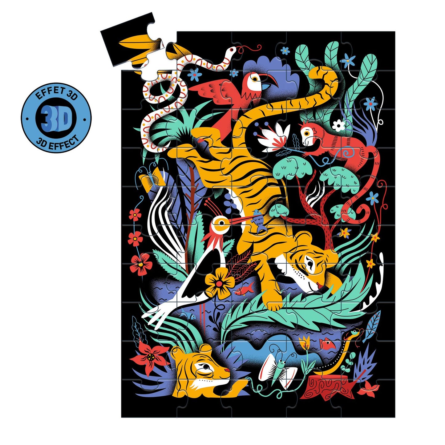 Djeco | puzzel wizzy the tiger leap