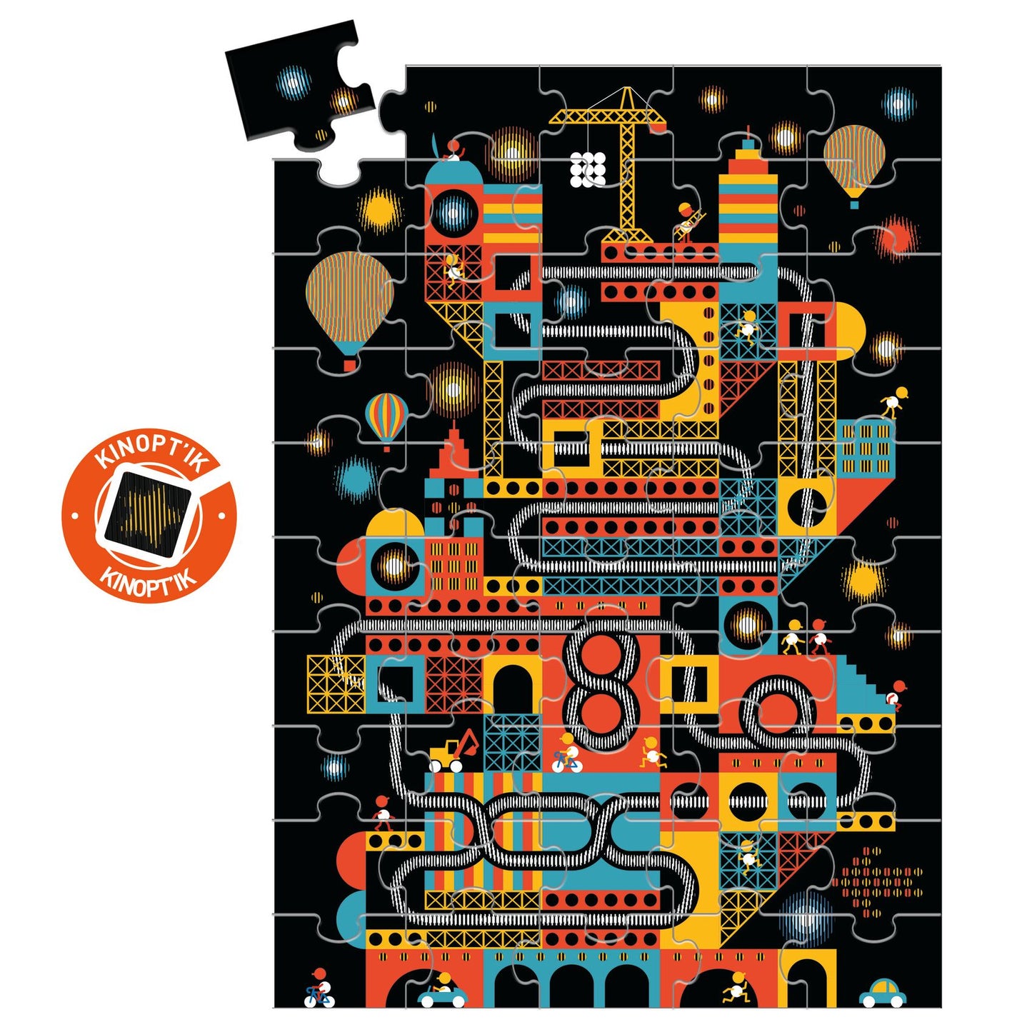 Djeco | puzzel wizzy the lively city