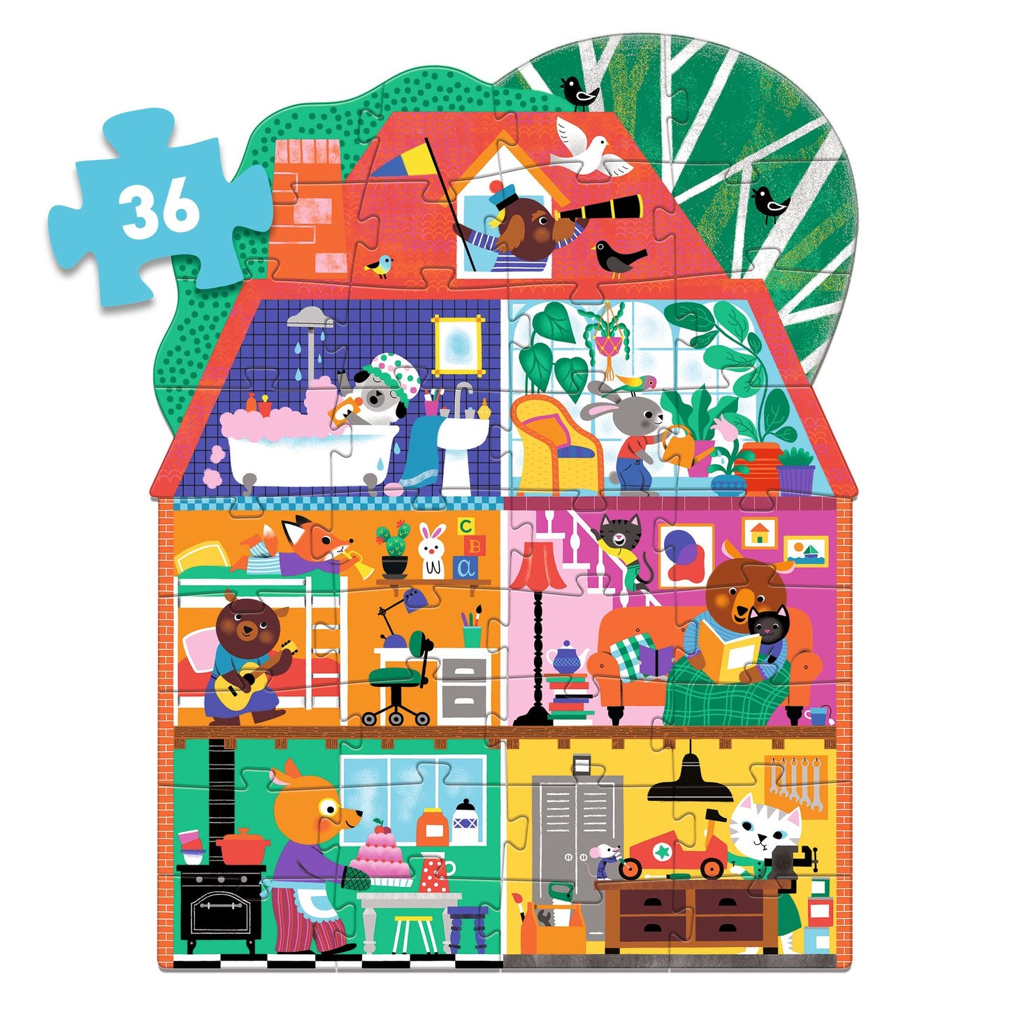 Djeco | reuzenpuzzel kleine vriendjes