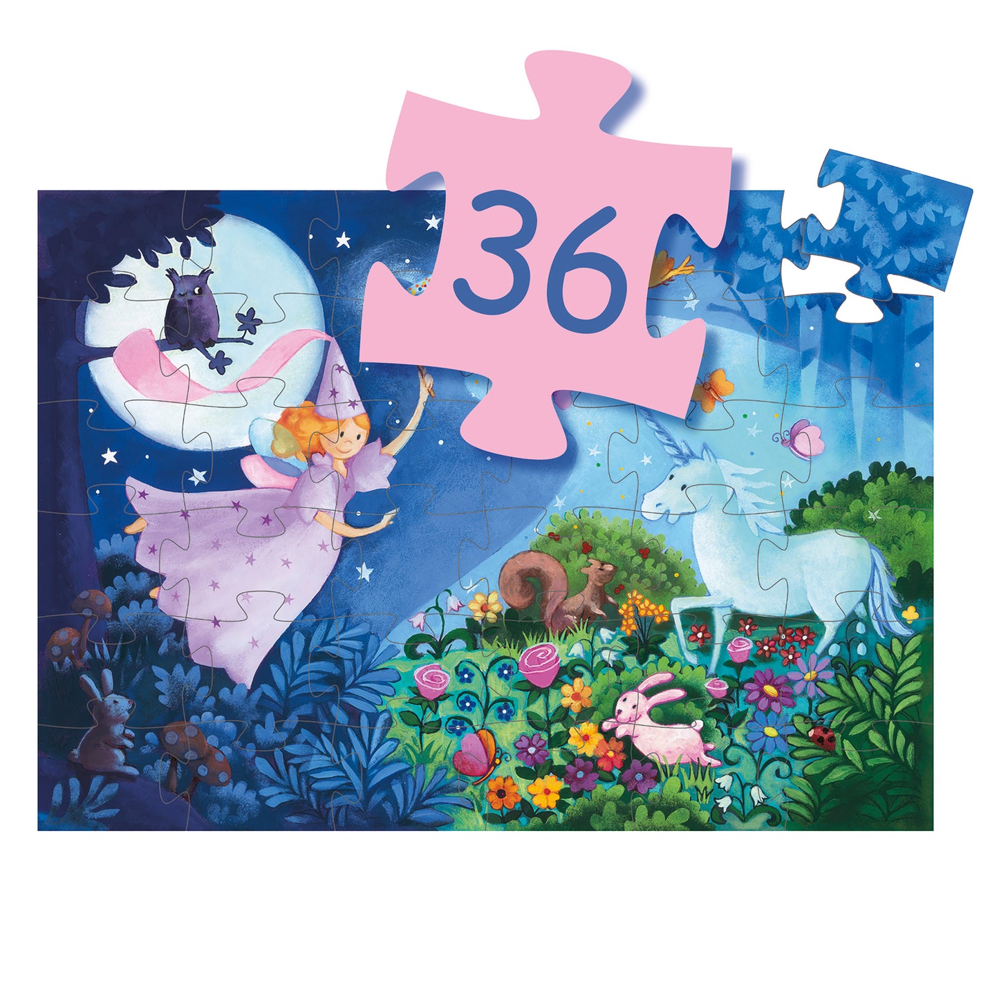 Djeco | puzzel de Fee en de eenhoorn