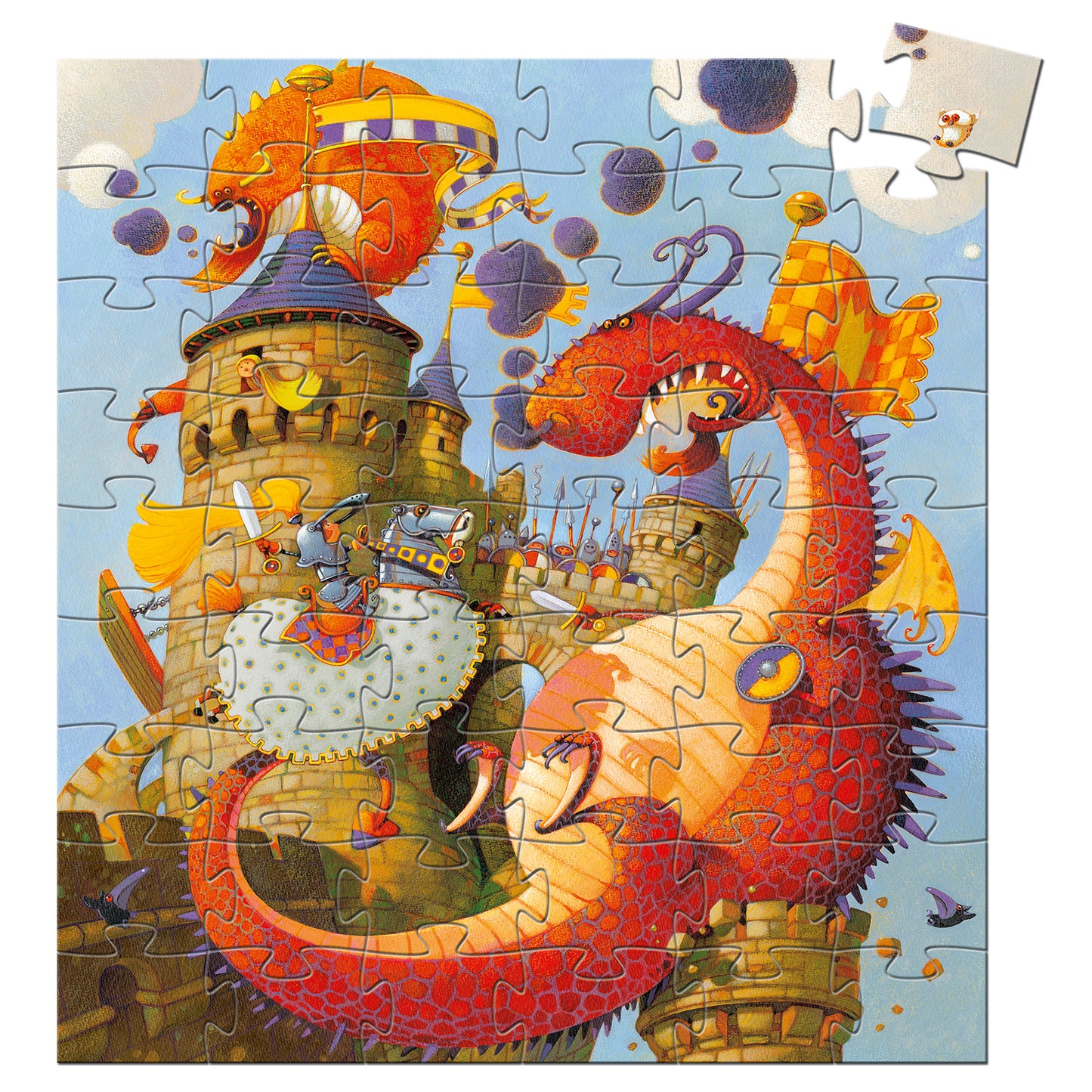 Djeco | puzzel ridder en de draak