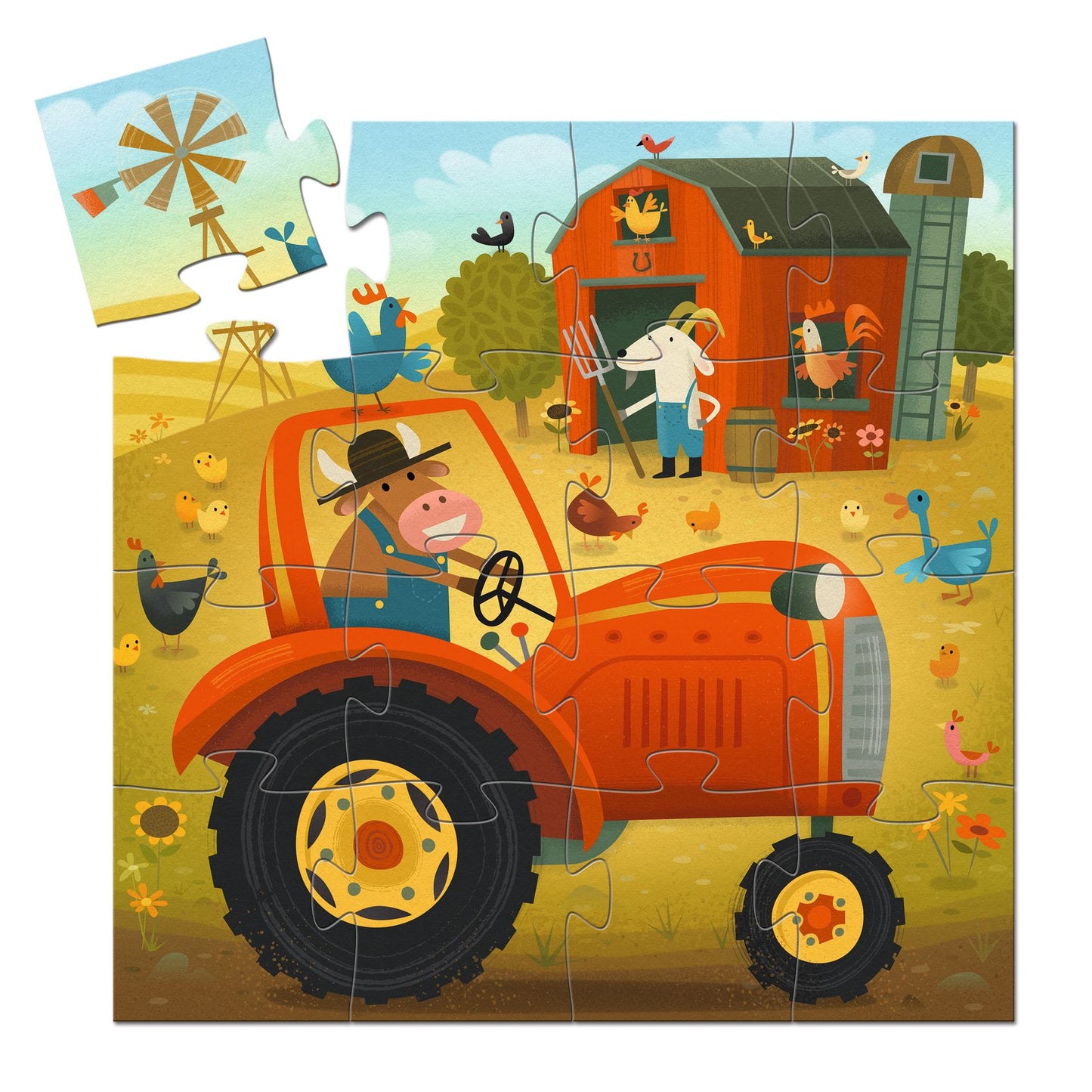 Djeco | puzzel tractor
