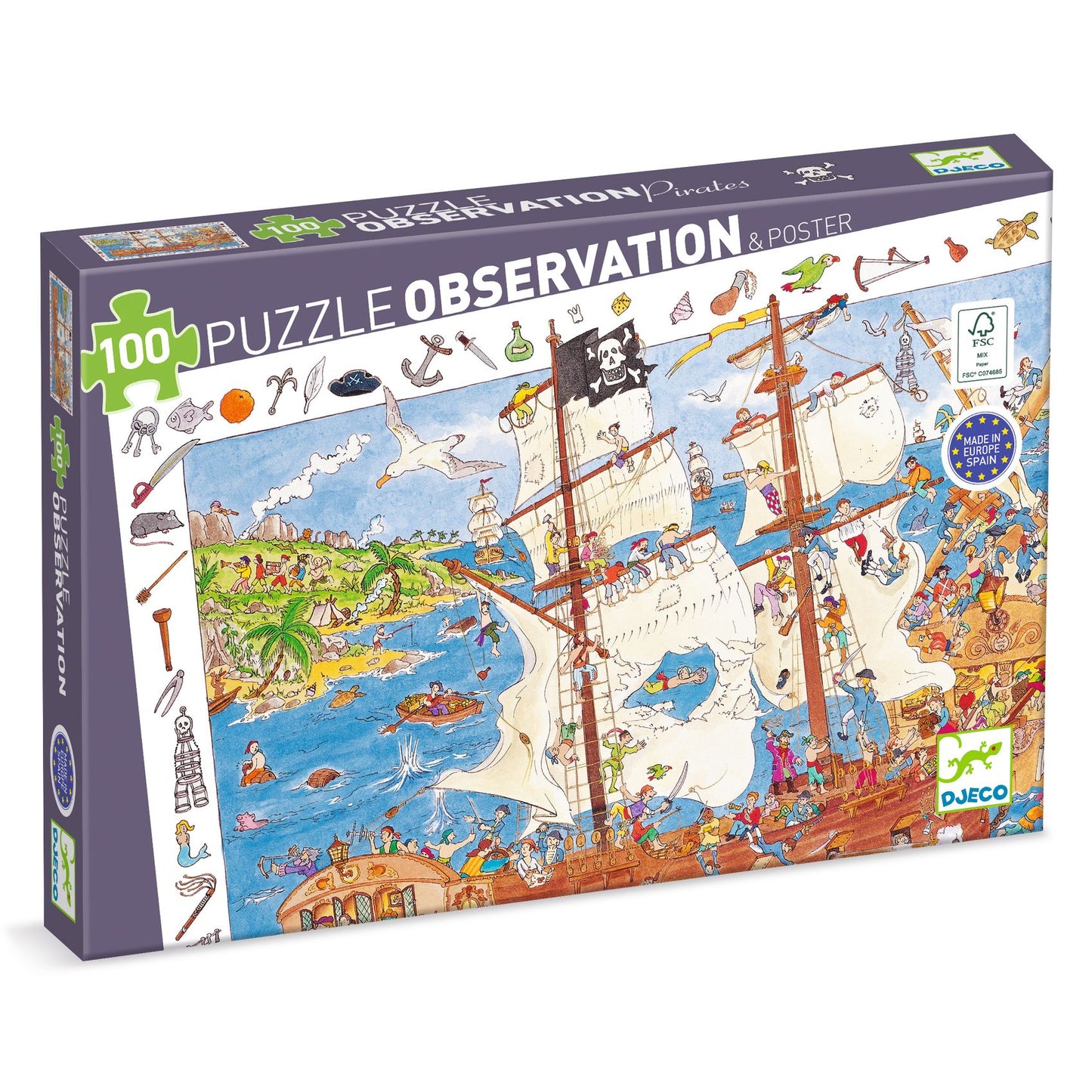 Djeco | puzzel piraten