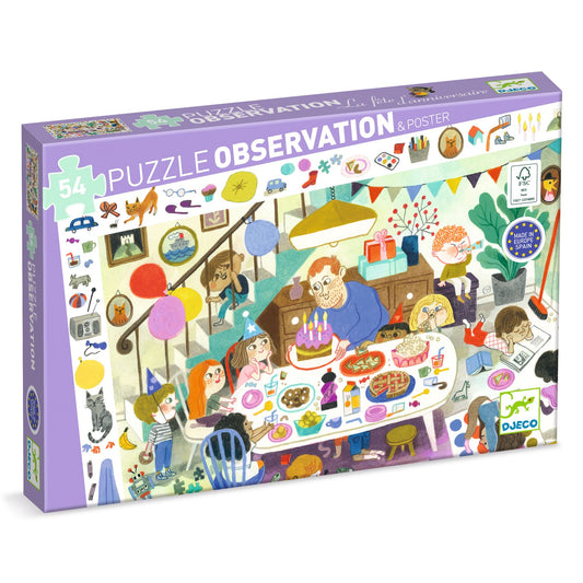 Djeco | puzzel het verjaardagsfeest