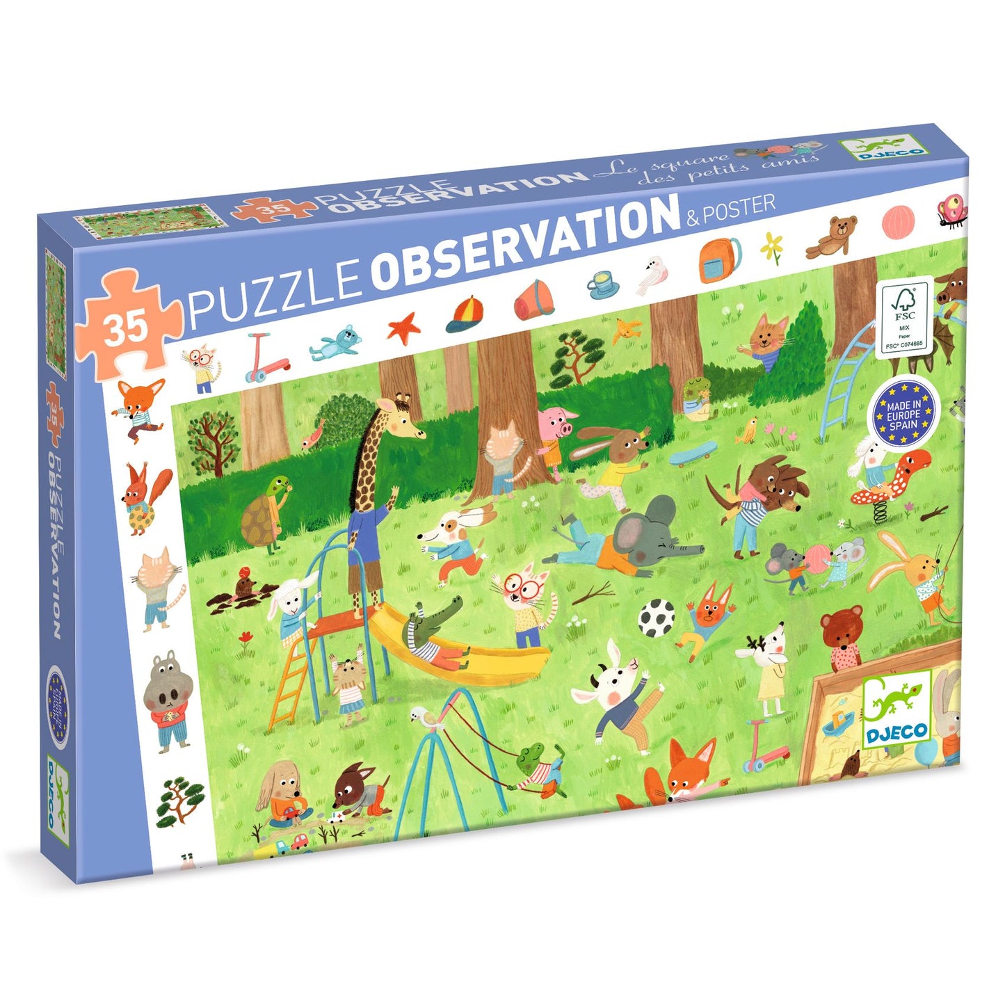 Djeco | puzzel de kleine vriendjestuin