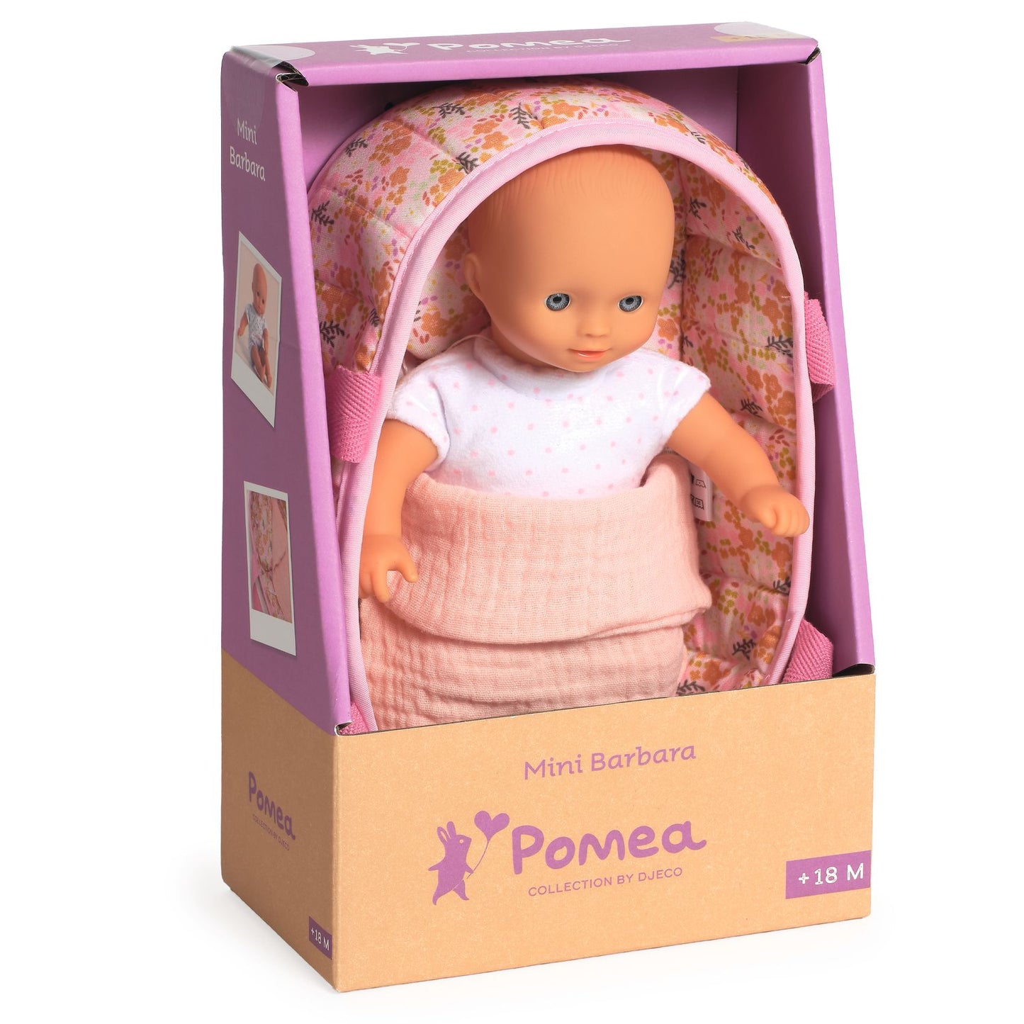 Djeco | pomea mini pop in draagmand mini Barbara