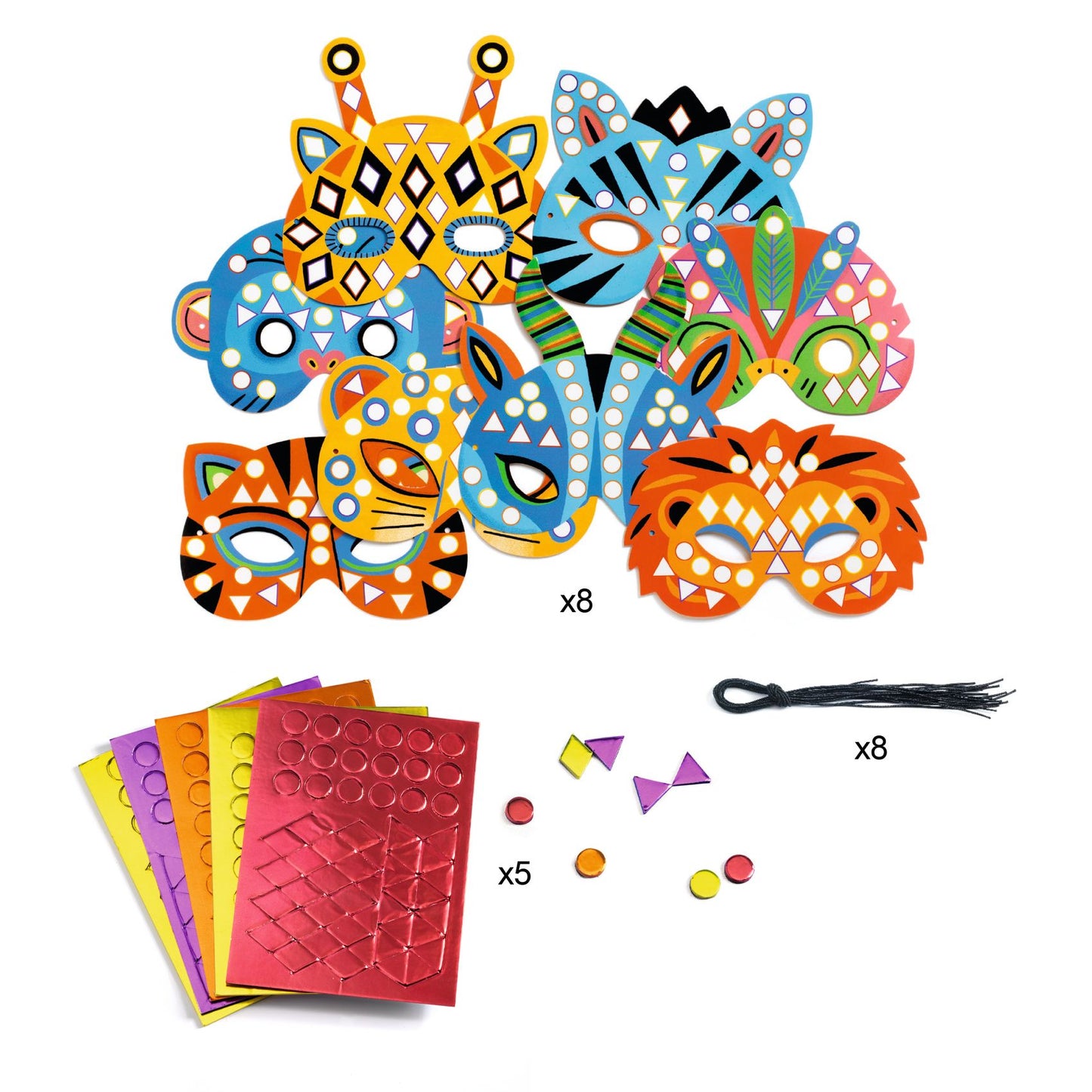 Djeco | Maskers maken - Jungle dieren - DJ07900