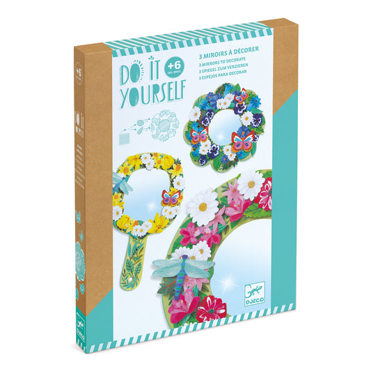 Djeco | Spiegel knutselset- pretty flowers - DJ07908
