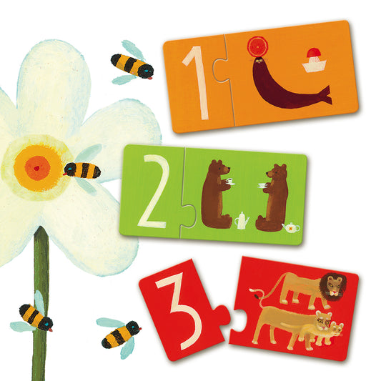 Djeco | duo puzzel nummers