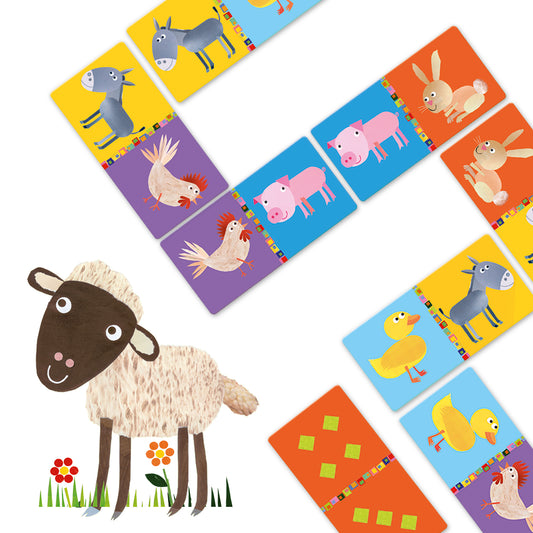 Djeco | domino spel farm