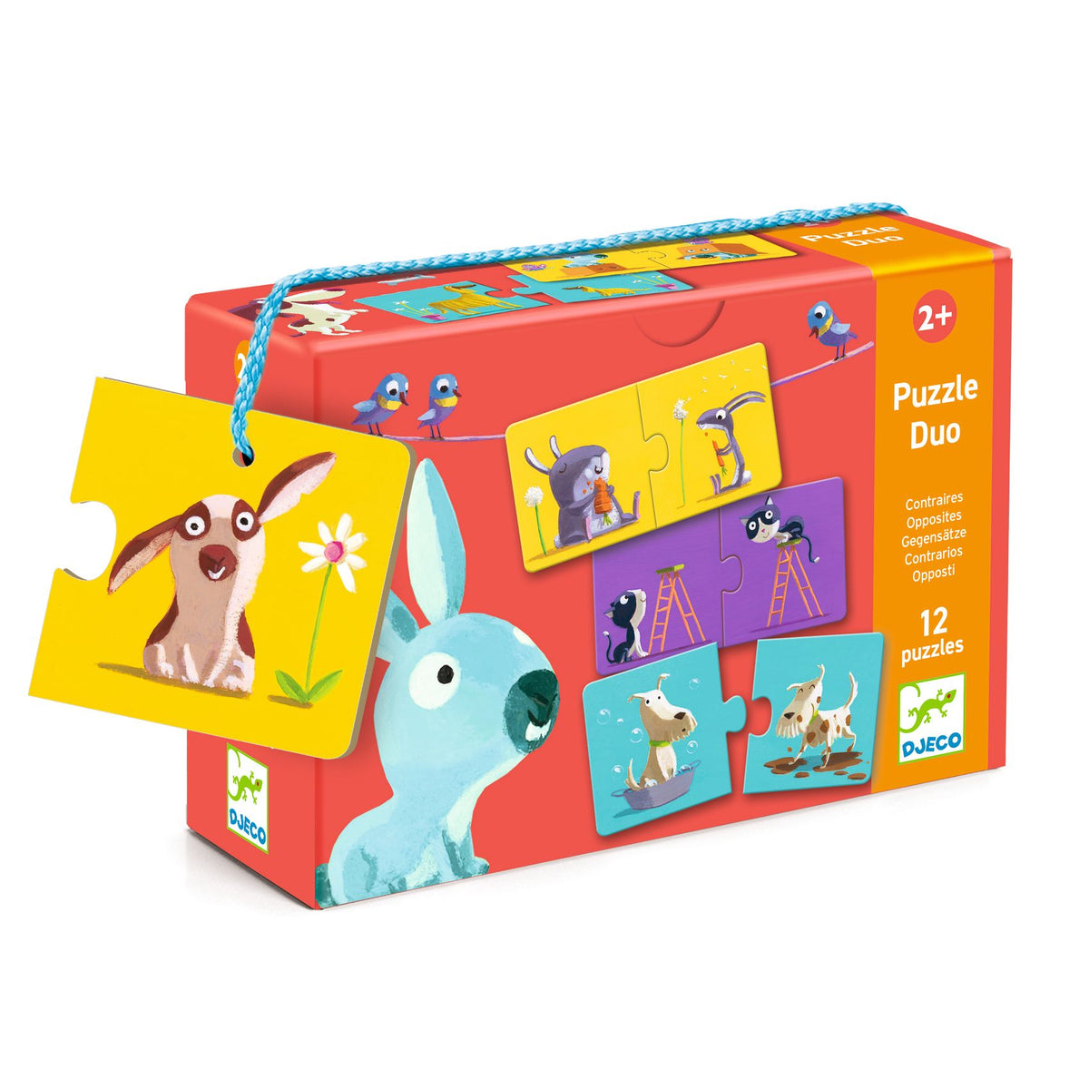 Djeco | Puzzle Duo Tegenstellingen - 12 puzzels - DJ08162