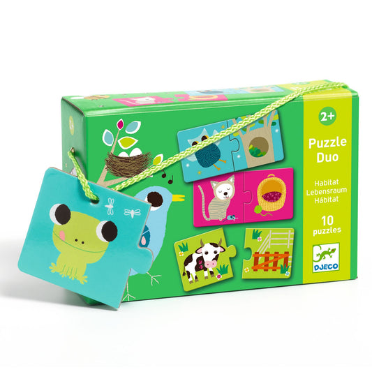 Djeco | duo puzzel habitat