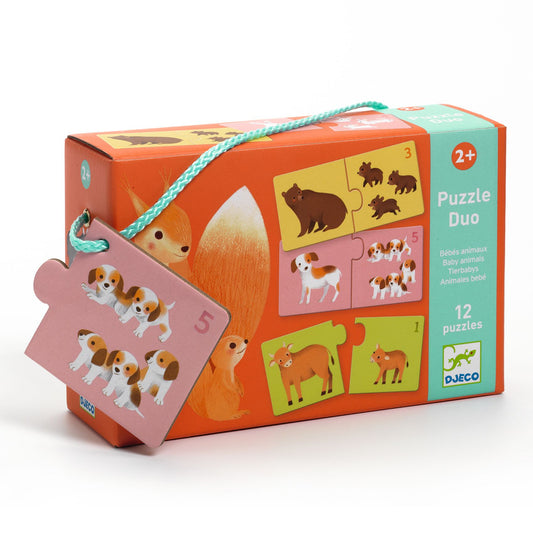 Djeco | duo puzzel baby dieren