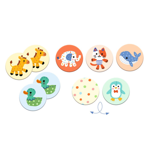 Djeco | memory spel stuffed animals
