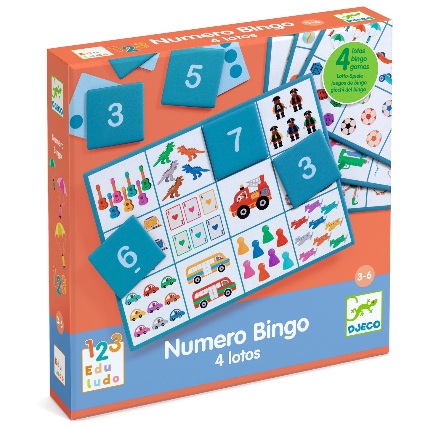 Djeco | Numero Bingo – educatief telspel en lotto - DJ08281