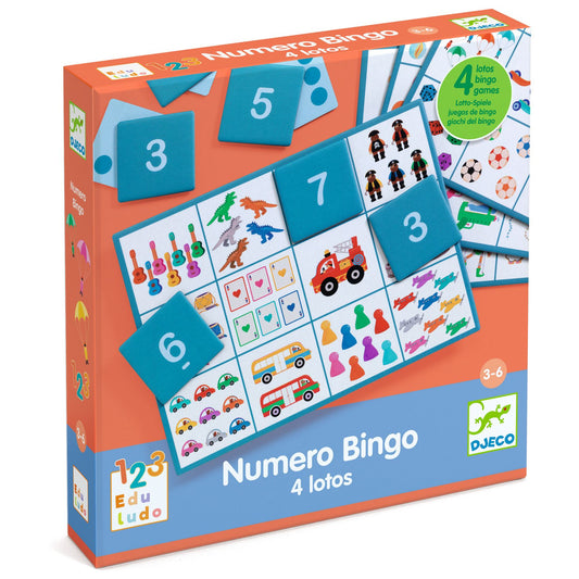 Djeco | Numero Bingo – educatief telspel en lotto - DJ08281