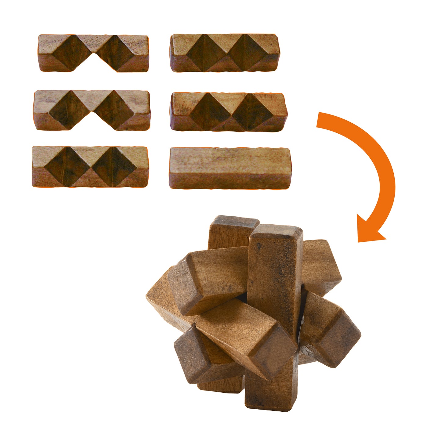 Djeco | Woodix houten puzzel - geduldspel - DJ08464