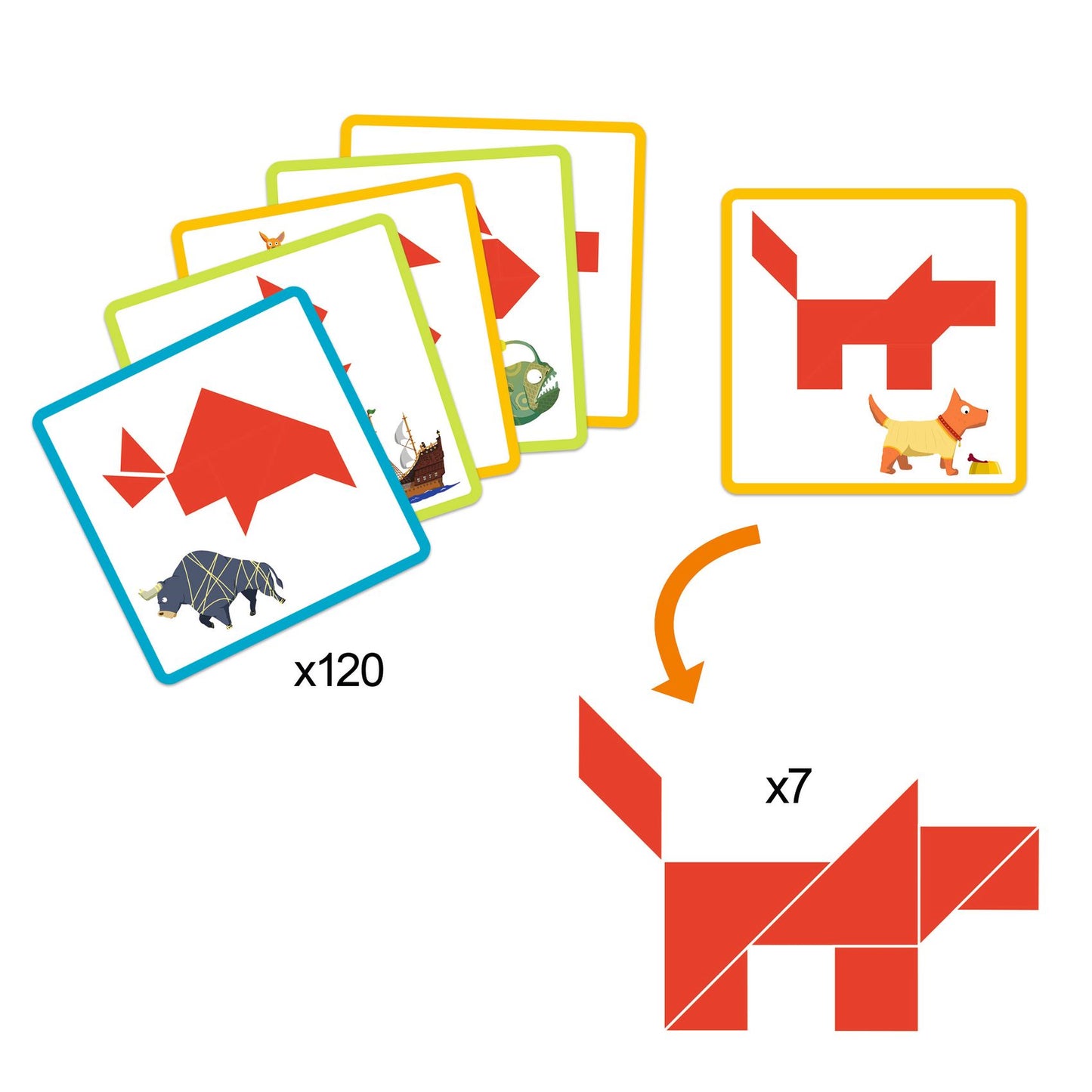 Djeco | Tangram - puzzelspel - DJ08470