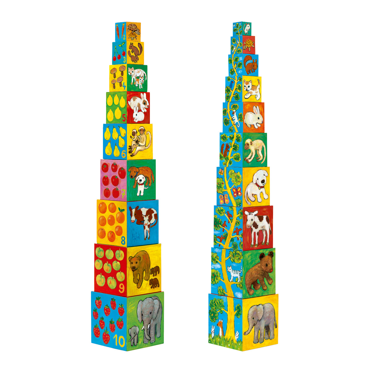 Djeco | Stapelblokken My Friends 10-delig - DJ08506